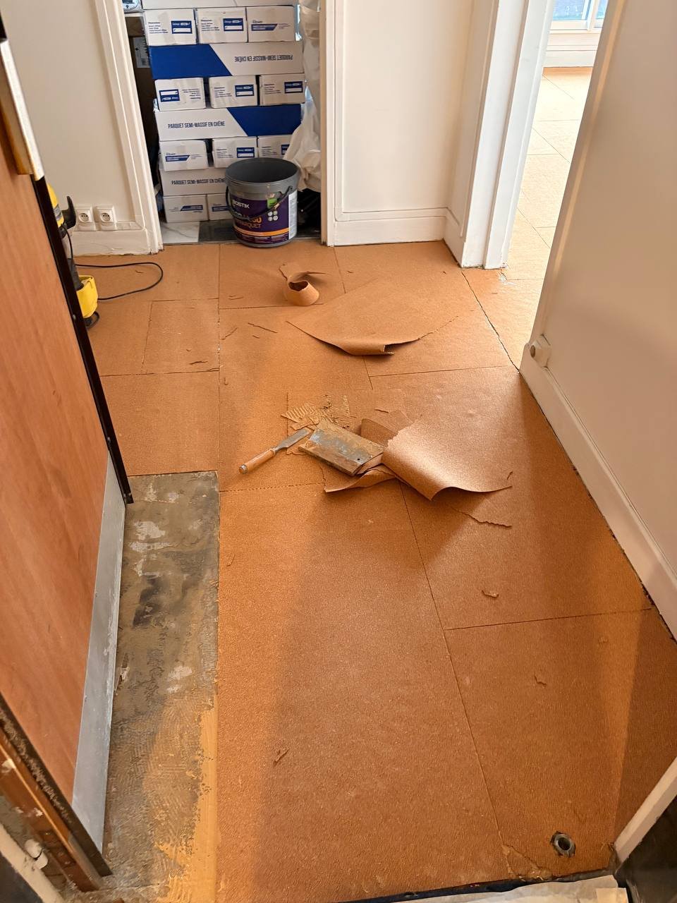 Parquet massif chêne blond